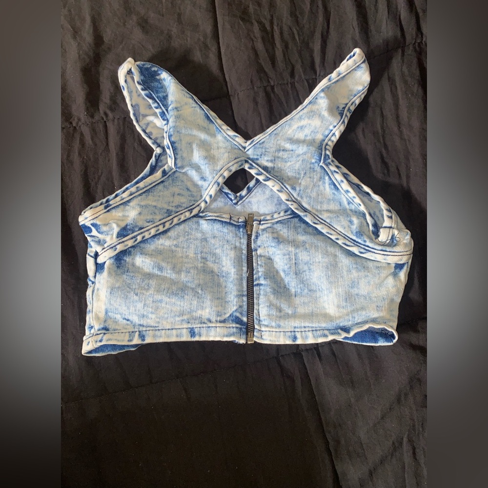 Cropped Denim Top